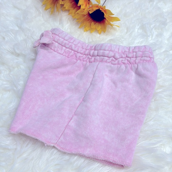 Zara Girls Casual Collection Elastic Waist Pink Washed Cotton Shorts Size 4 !! - Picture 7 of 8